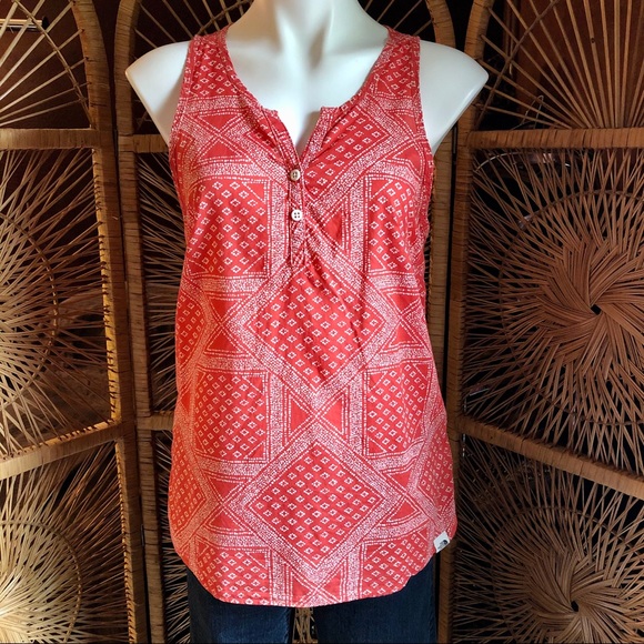 THE NORTH FACE Barilles Button Tank Top Orange Med - Picture 1 of 15